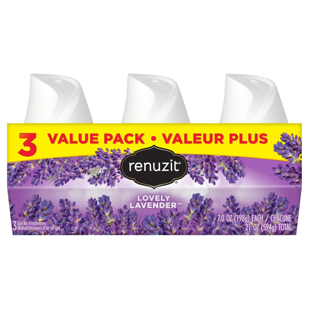 Renuzit Adjustable Air Freshener Lovely Lavender - (3x7.0)oz/4pk