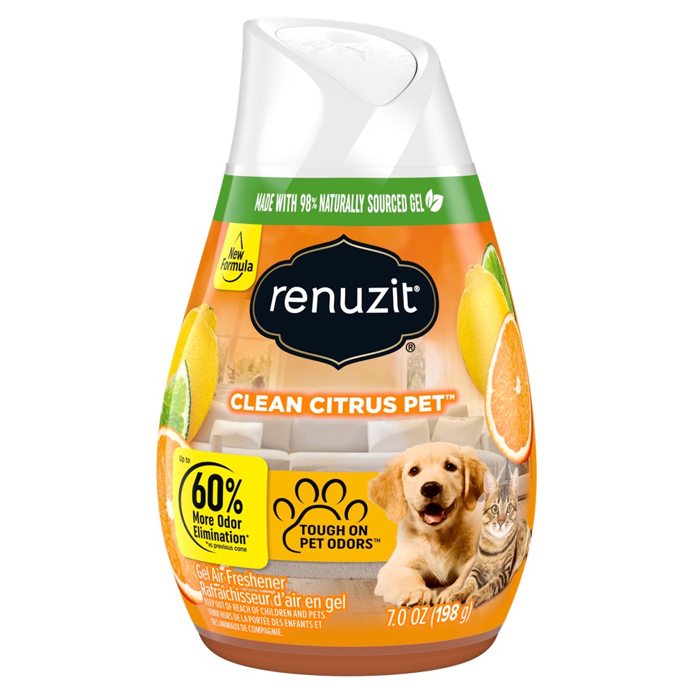 Renuzit Adjustable Air Freshener Clean Citrus Pet - 7oz/12pk