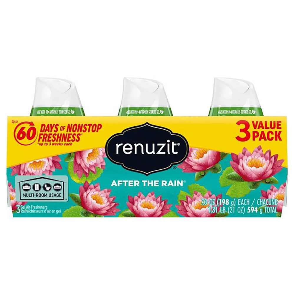 Renuzit Adjustable Air Freshener After the Rain - (3x7.0)oz/4pk