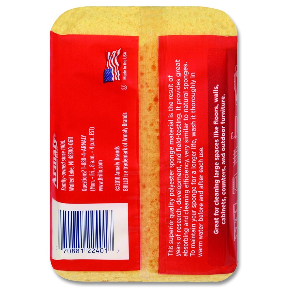 Brillo Multi-Purpose Heavy Duty Sponge - 1ct/6pk