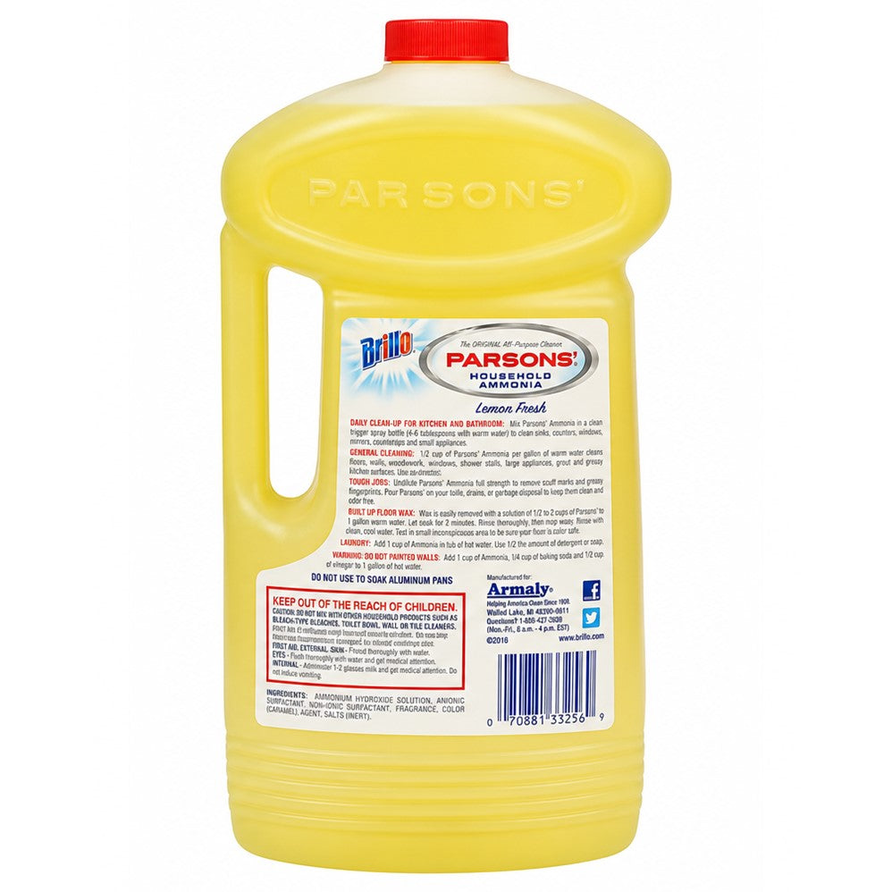 Brillo Parsons' Lemon Ammonia - 56oz/9pk