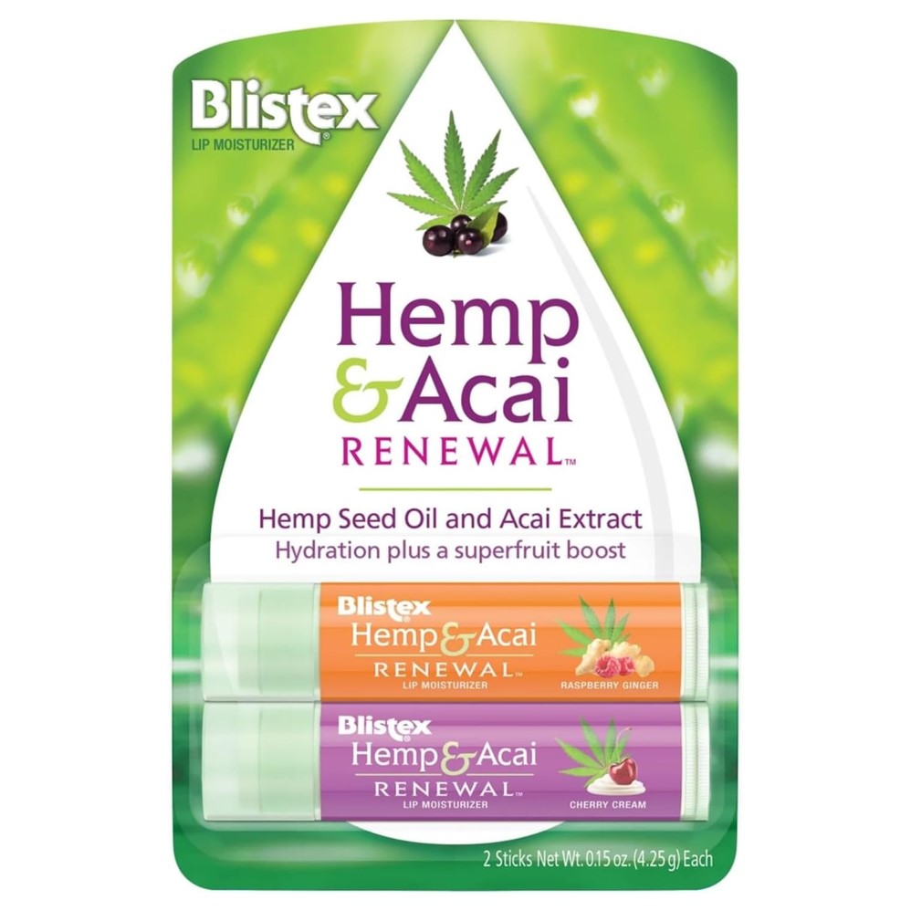 Blistex Hemp & Acai 2 Count - 0.15oz/6pk