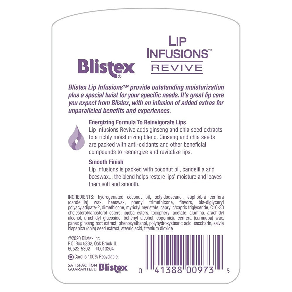 Blistex Lip Infusions Revive - 0.13oz/12pk