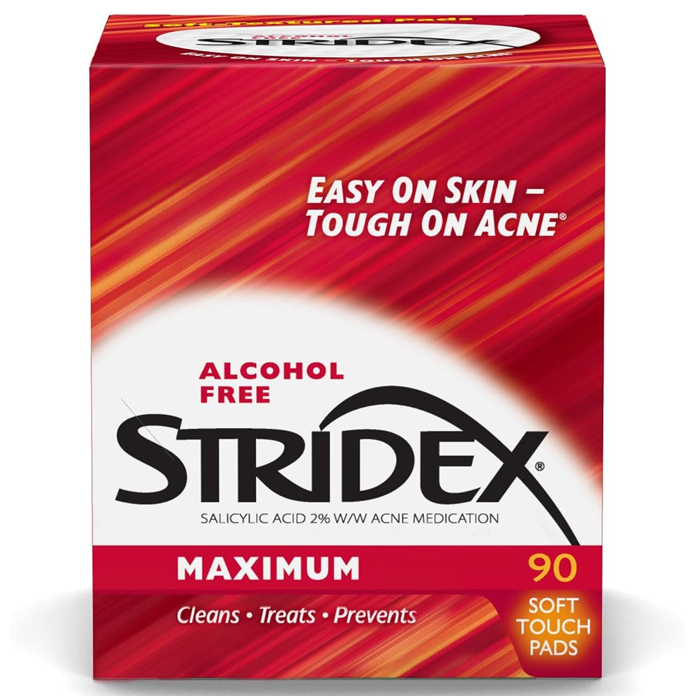 Stridex Acne Pads Maximum Strength - 90ct/12pk