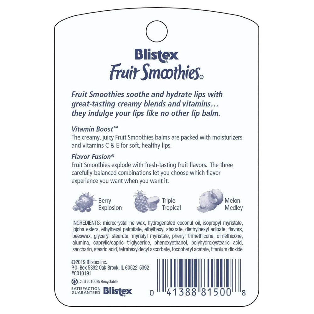 Blistex Fruit Smoothie - 3ct/24pk