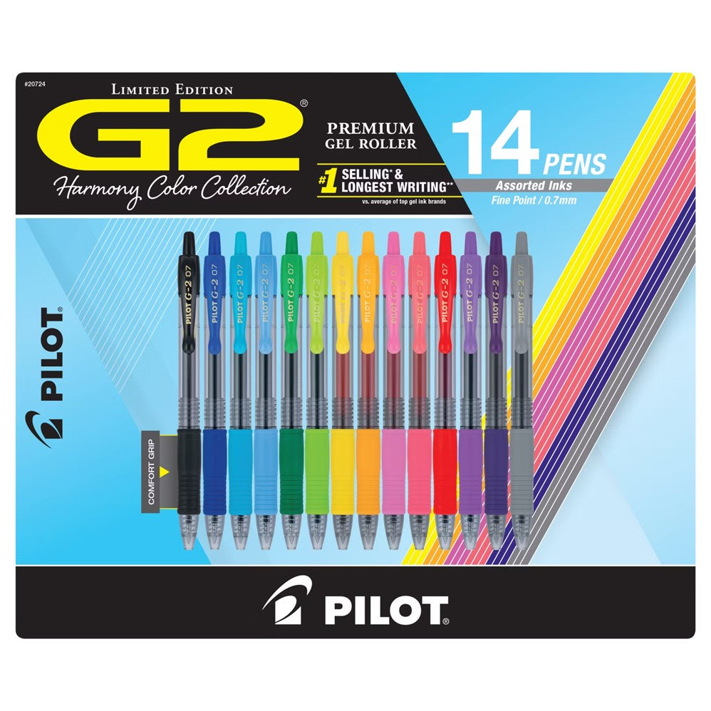 Pilot G2 Gel Pens Assorted Colors - 14ct/1pk