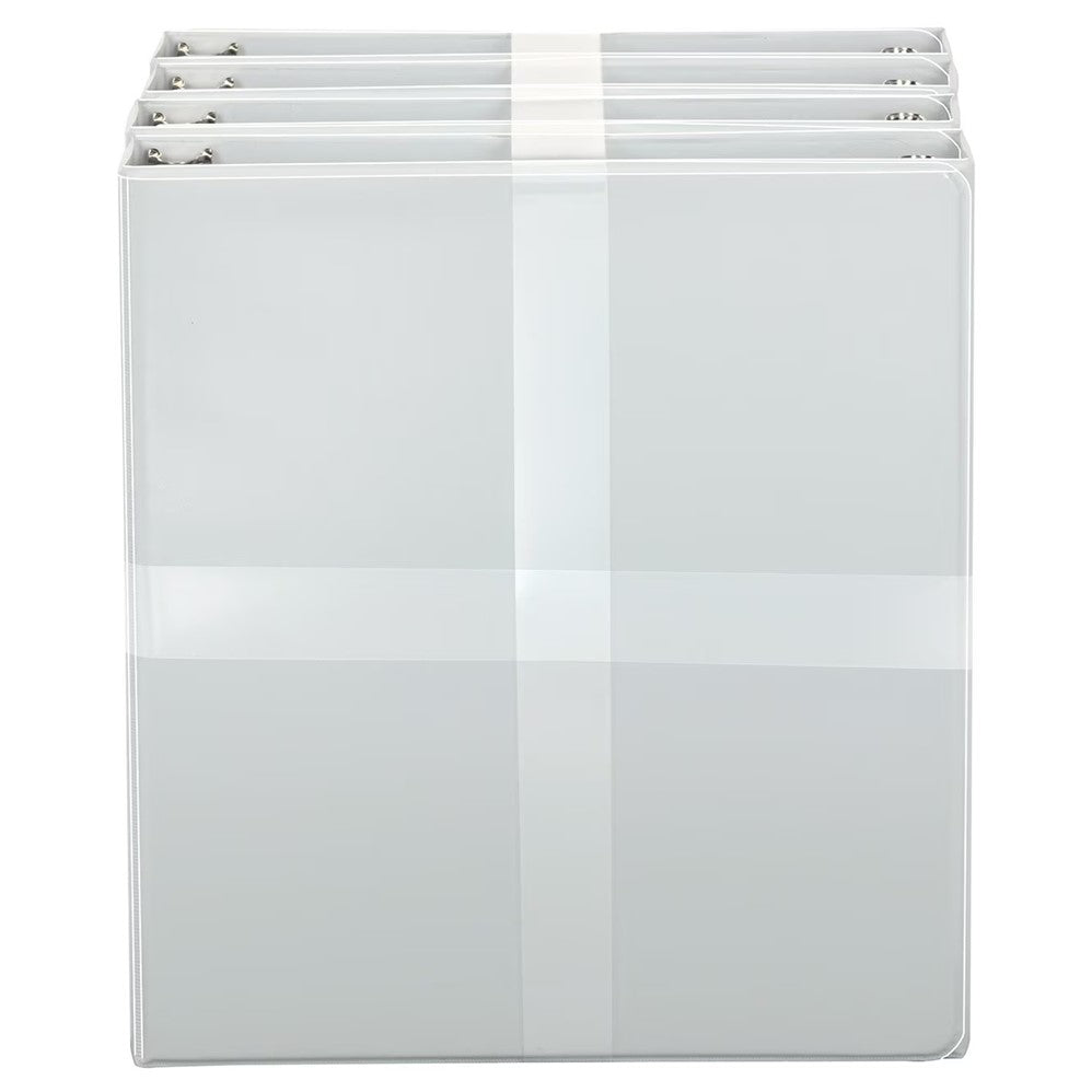 Member's Mark 1in Round Ring View Binders White - 8ct/1pk