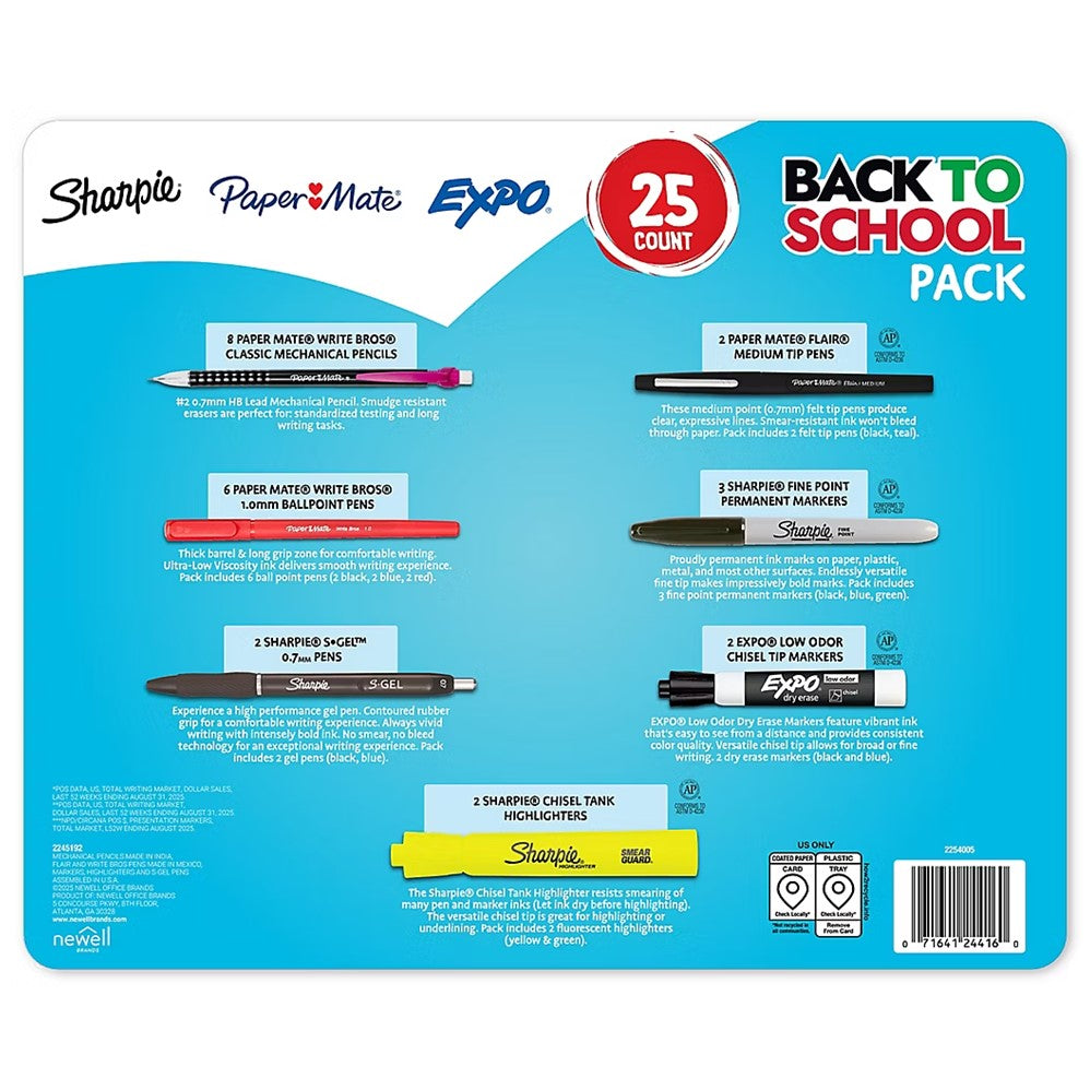 Paper Mate Back to School Supplies Variety Pack - 25ct/1pk