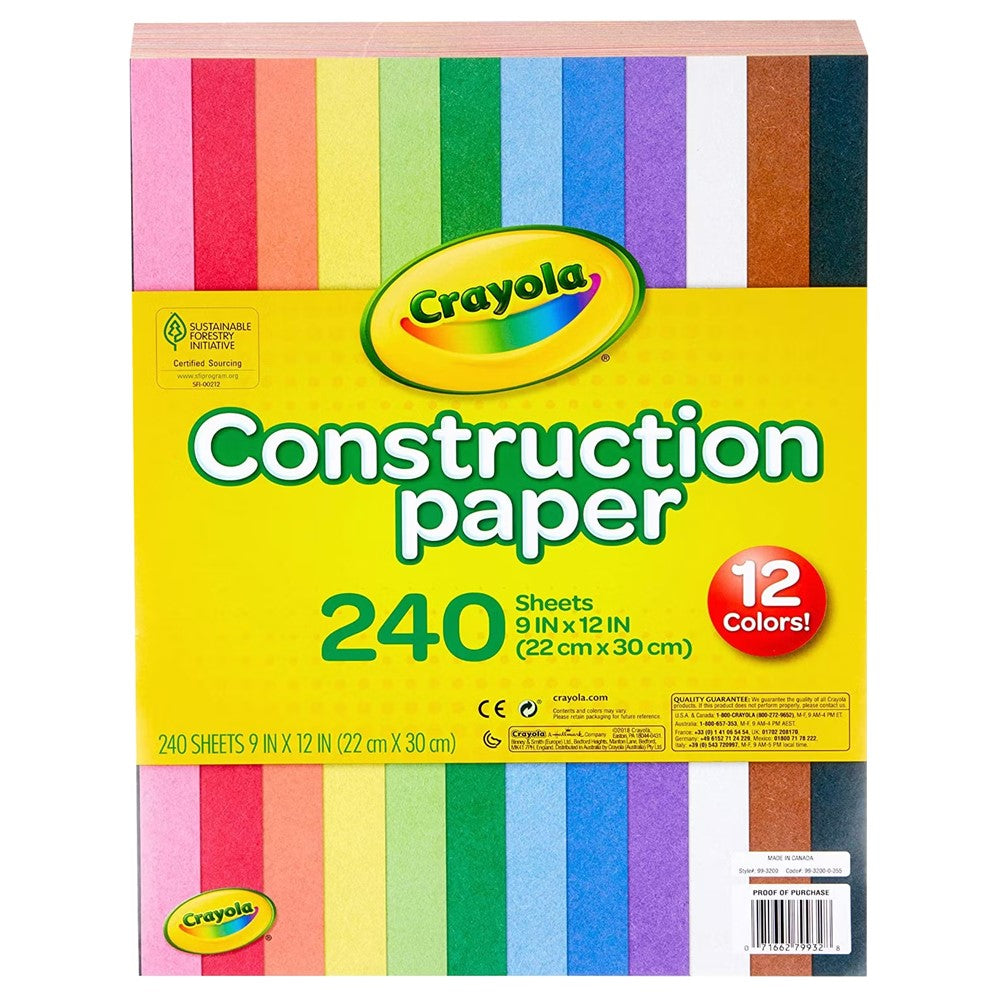 Crayola Construction Paper - 240ct/1pk