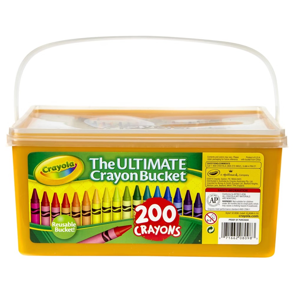 Crayola Ultimate Crayon Bucket - 200ct/1pk