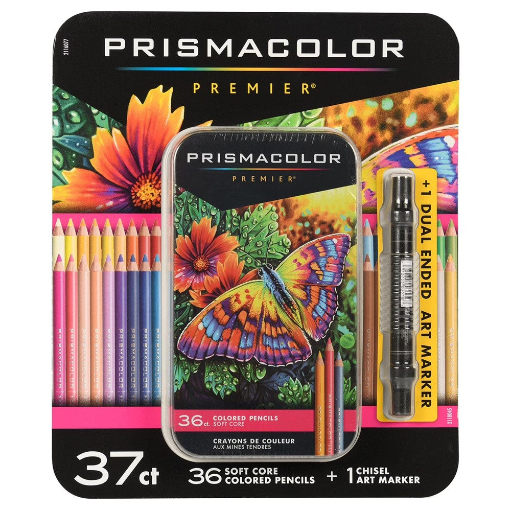 Prismacolor Premier Soft Core Colored Pencils Assorted Colors - 37ct/1pk