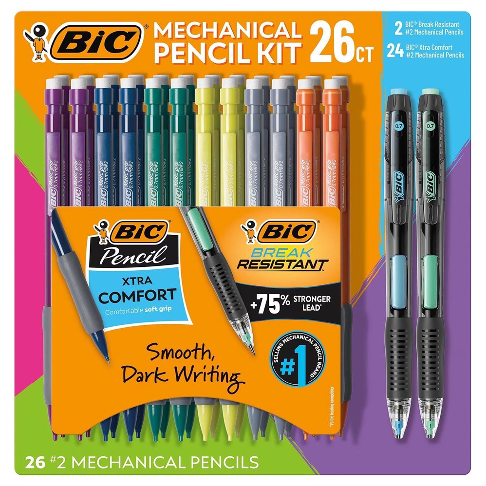 BIC Mechanical Pencil Kit 0.7mm #2 - 26ct/1pk