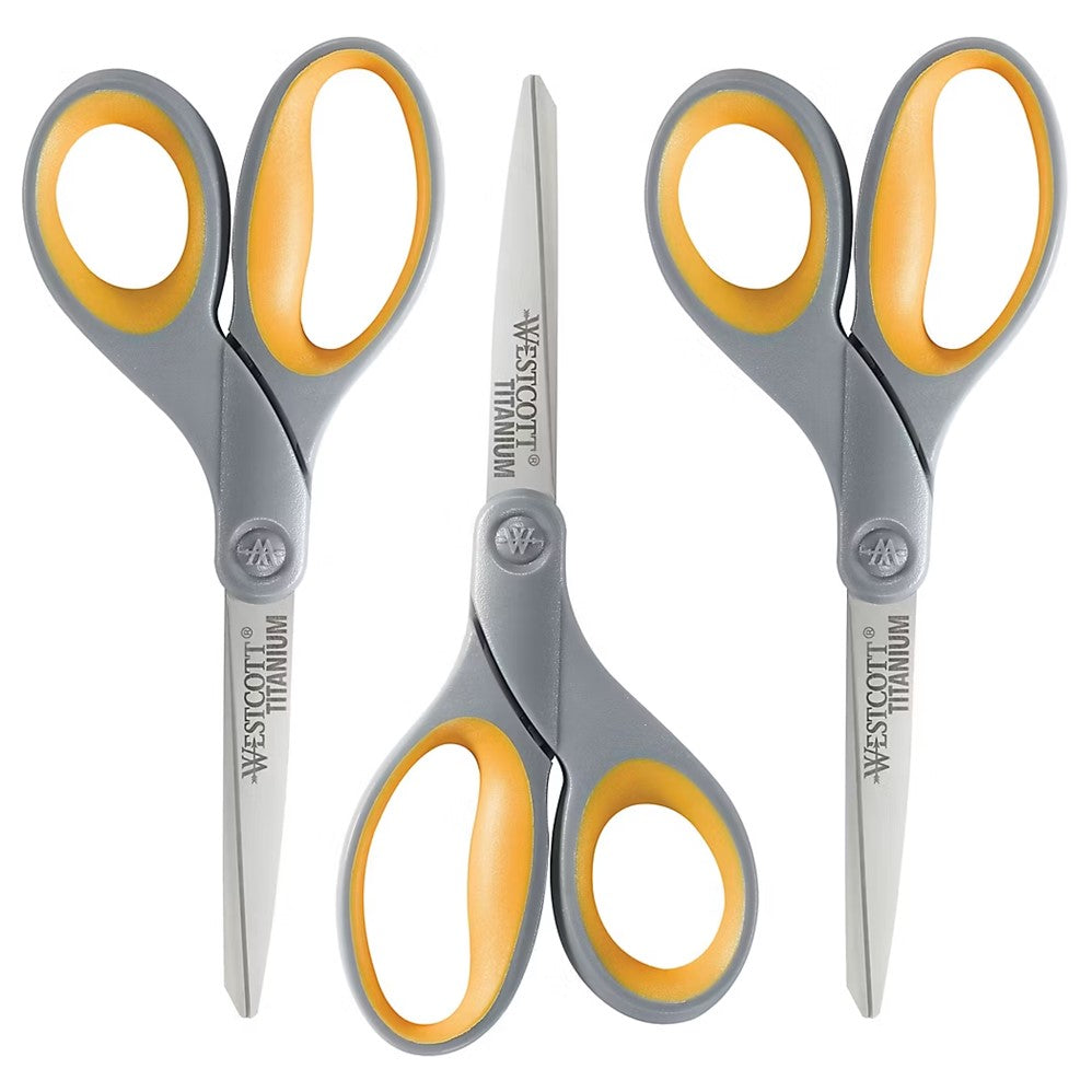 Westcott 8in Titanium Bonded Scissors - 3ct/1pk