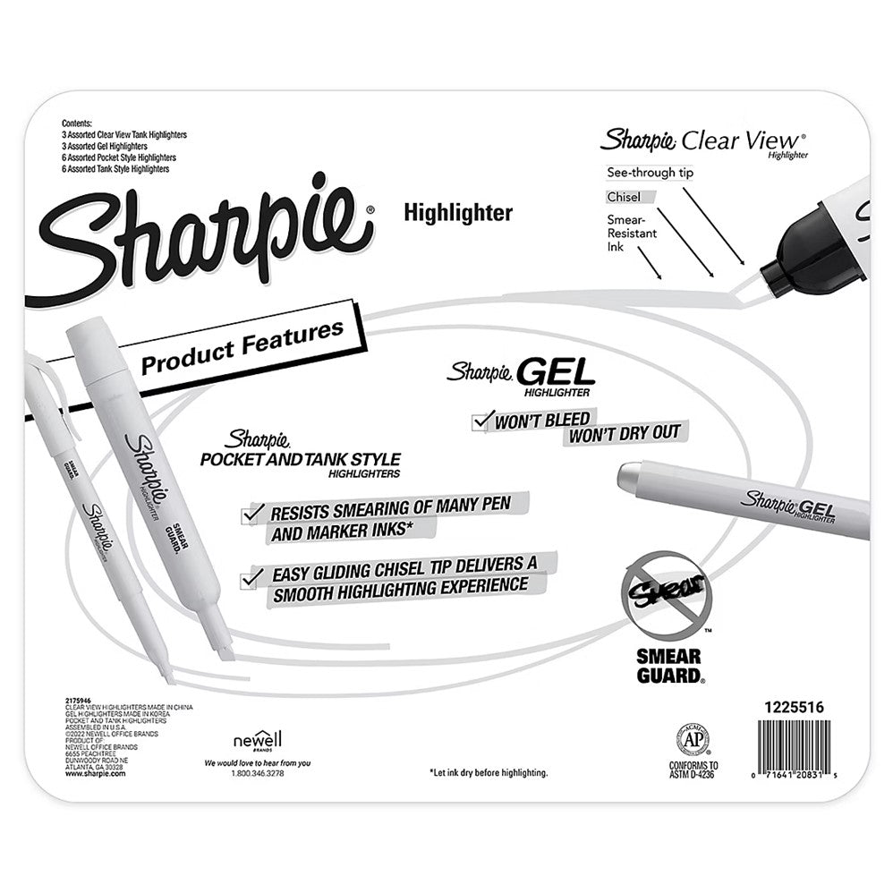 Sharpie Highlighter Variety Pack - 18ct/1pk
