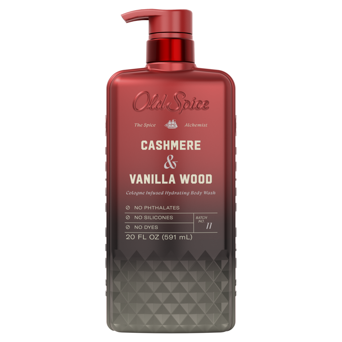 Old Spice Body Wash for Men The Spice Alchemist Collection Cologne Infused with Cashmere and Vanilla Wood Scent Crafted for Compliments - 20oz/4pk