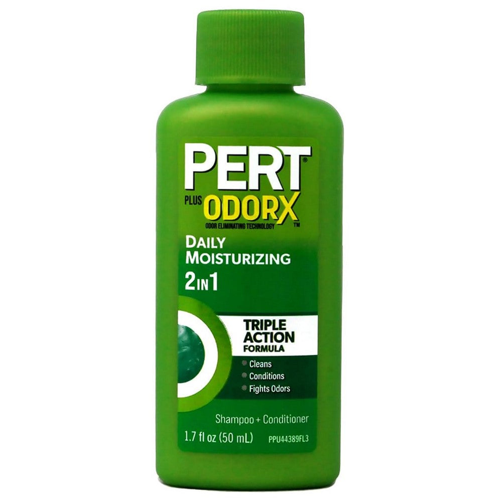 Pert Plus Odor X Daily Moisturizing 2-in-1 Shampoo & Conditioner - 1.7oz/36pk
