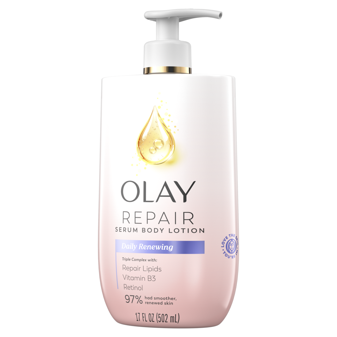 Olay Daily Renewing Body Lotion with Triple Complex 96 HR Moisture and Fast-Absorbing Repair Care - 17oz/6pk