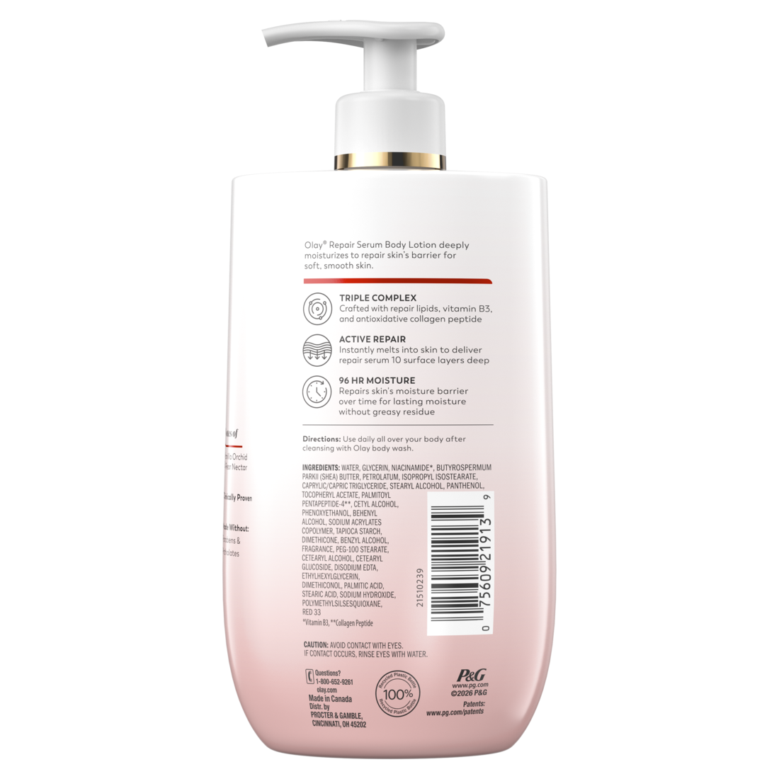 Olay Regenerist Body Lotion with Collagen Peptide and Niacinamide 96 HR Moisture and Skin Texture Care - 17oz/6pk