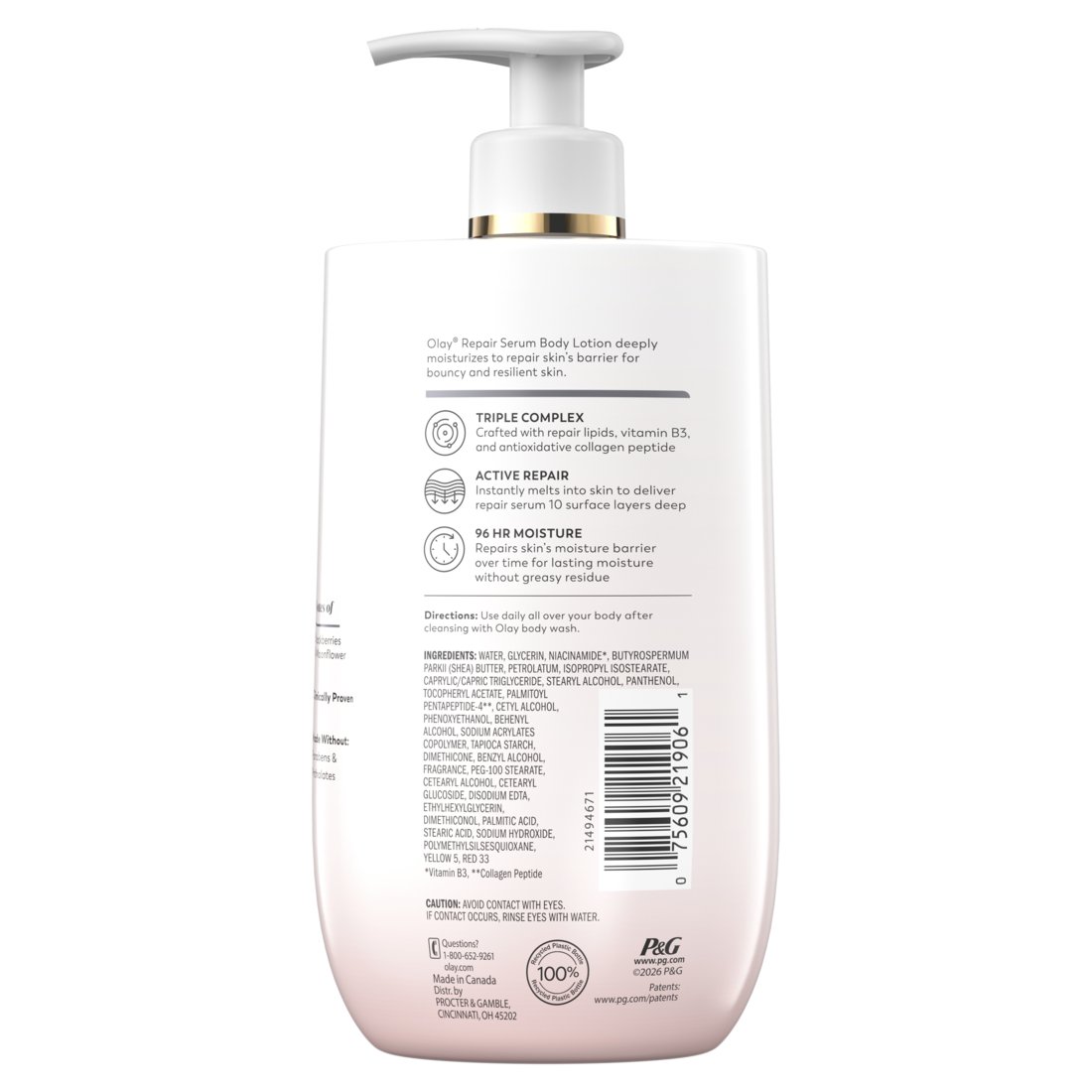 Olay Firming Body Lotion with Collagen Peptide 96 HR Moisture and Visible Firming Care - 17oz/6pk