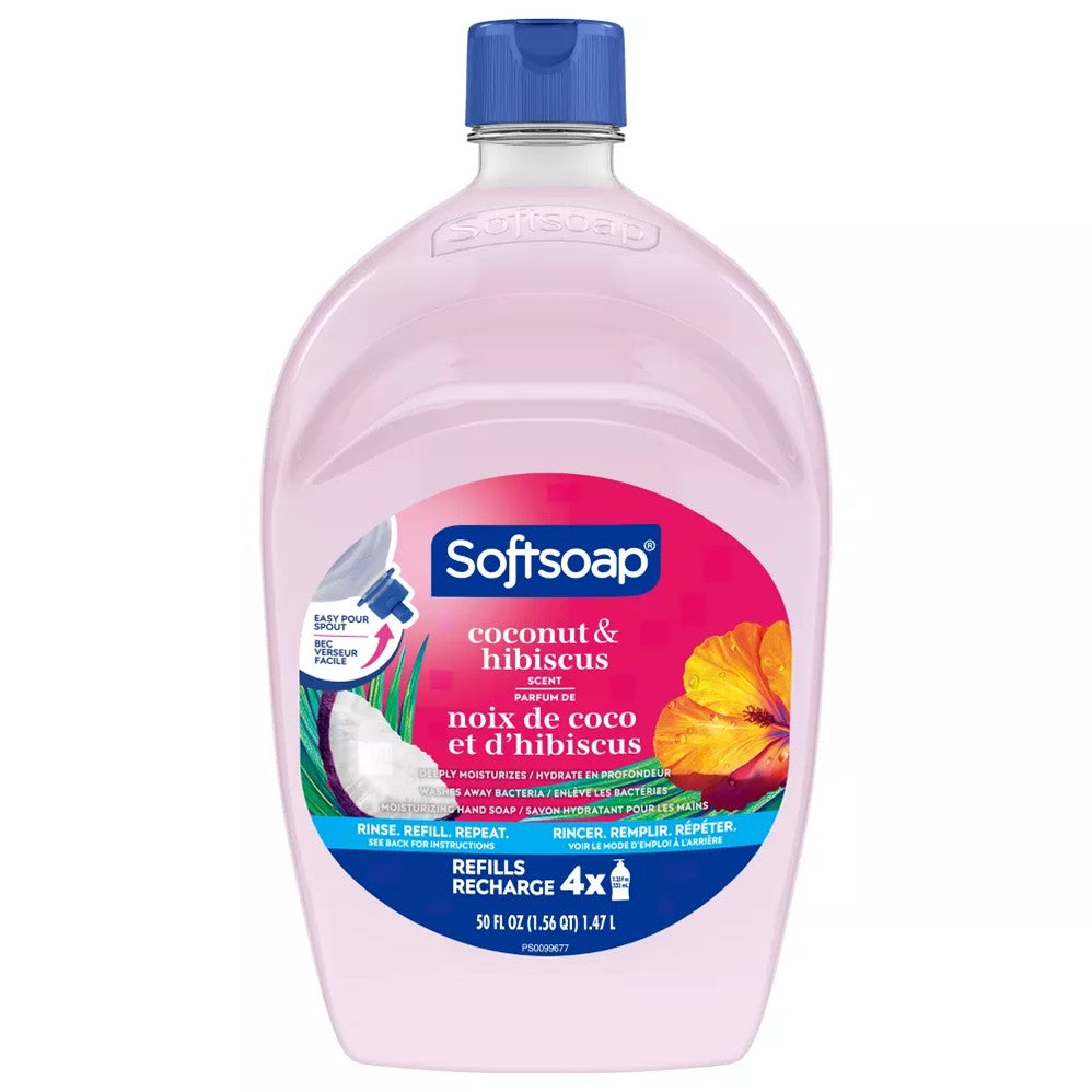 Softsoap Liquid Hand Soap Coconut & Hibiscus Refill - 50oz/3pk
