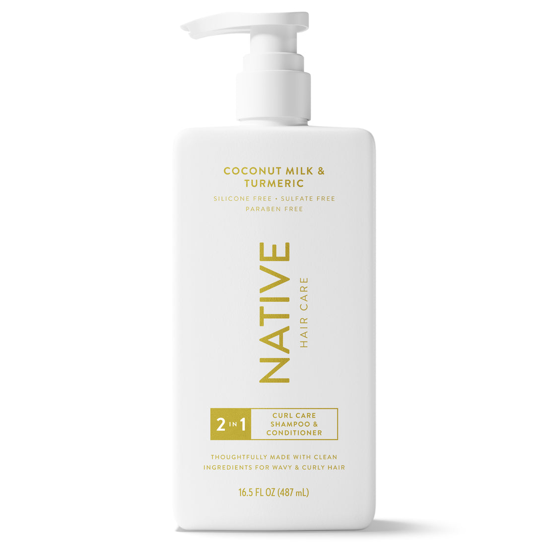 Native Curl Care 2-in-1 Shampoo & Conditioner Coconut Milk & Turmeric - 16.5oz/6pk