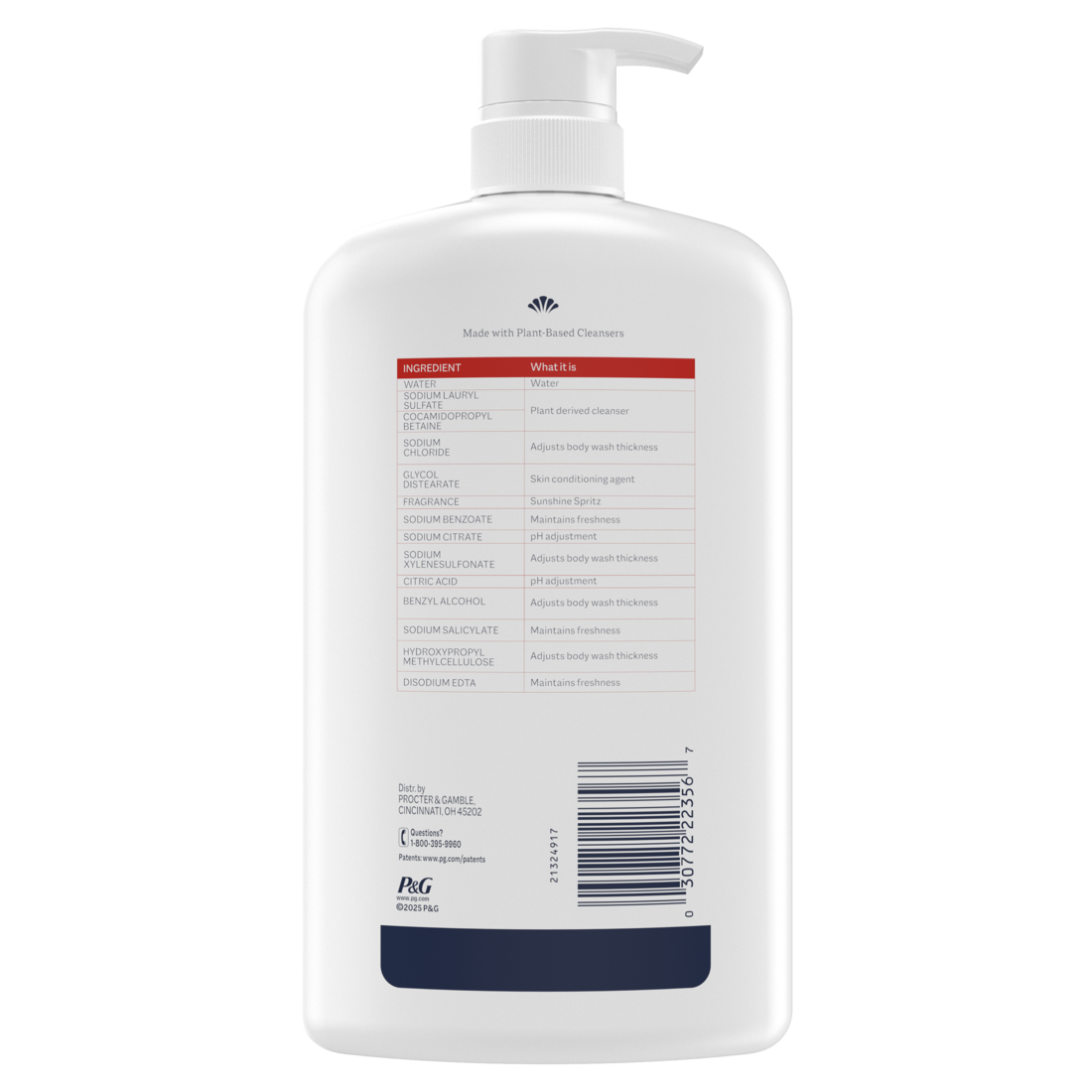Ivory Body Wash Designed for the Skins pH Gentle Formula Whole Family Care Free of Dyes Heavy Perfumes Parabens Phthalates & Silicones Sunshine Spritz Scent - 35oz/4pk