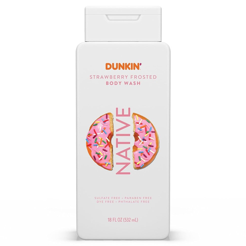 Native Dunkin' Strawberry Frosted Body Wash - 18oz/6pk