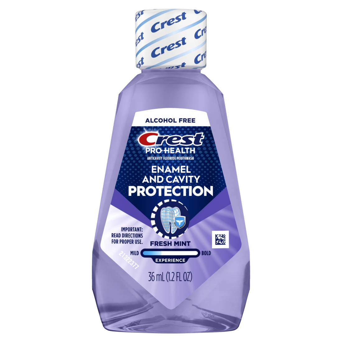 Crest Mouthwash Pro-Health Enamel & Cavity Protection 6-in-1 benefits Alcohol Free Fresh Mint - 1.2oz/48pk