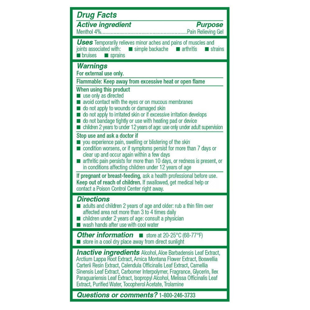 Biofreeze Overnight Pain Relief Gel Colorless - 3oz/24pk