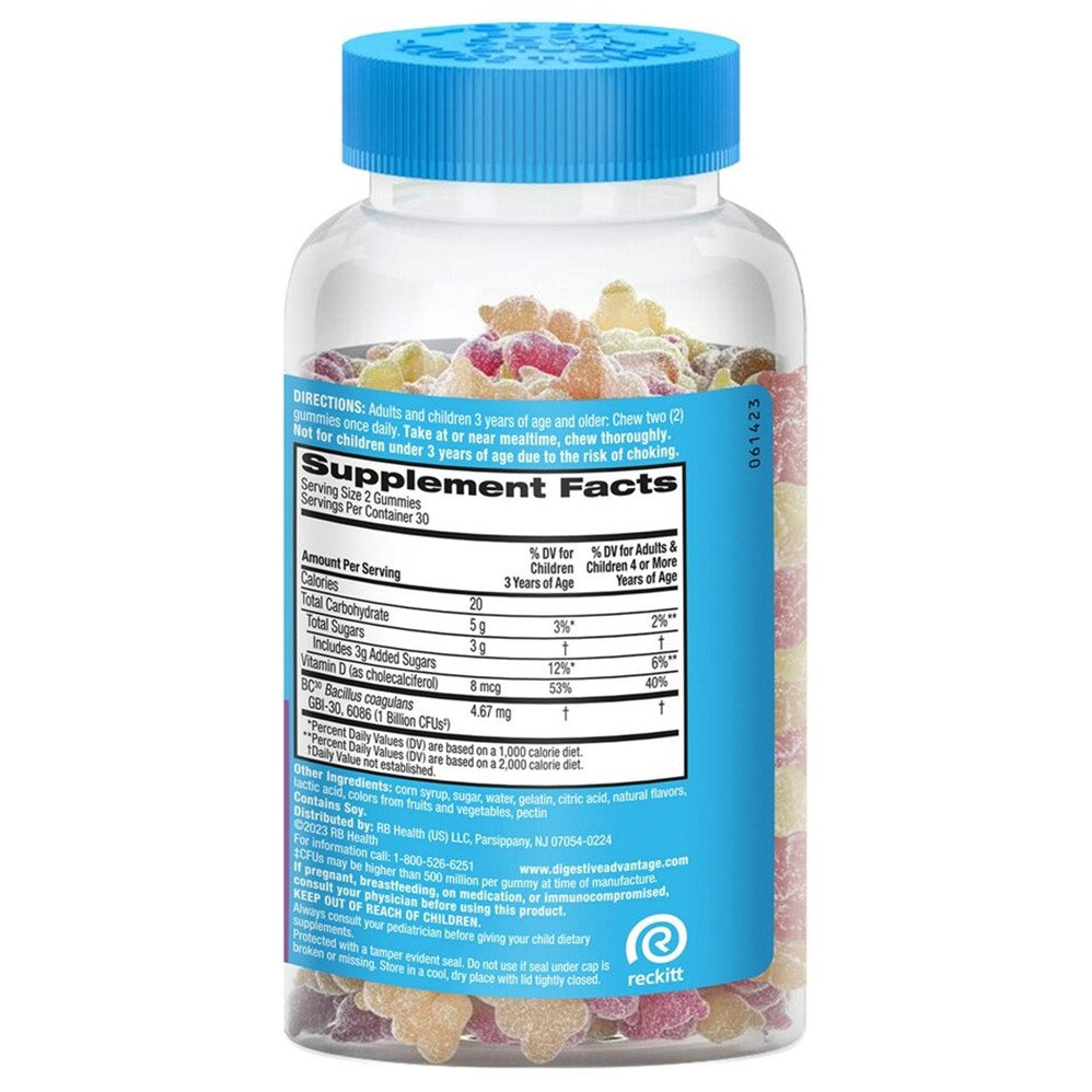 Digestive Advantage Probiotic Gummies - 60ct/12pk