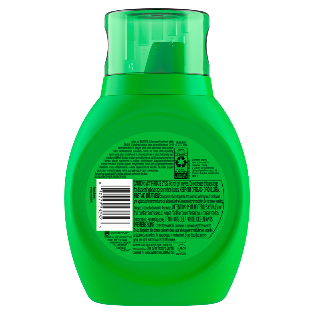 Gain Liquid Laundry Detergent Now with Odor Defense Moonlight Breeze Scent 19 Loads - 25oz/6pk