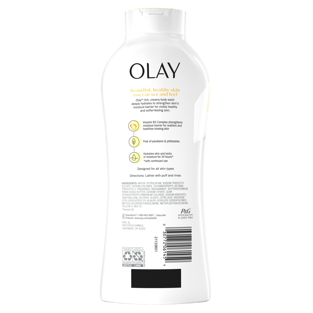 Olay Ultra Moisture Body Wash with Shea Butter - 22oz/4pk