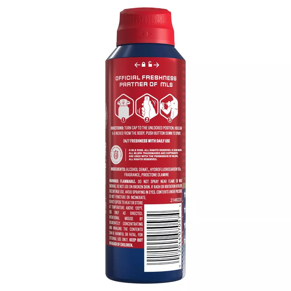 Old Spice MLS Victory 30 Body Spray - 4.5oz/12pk
