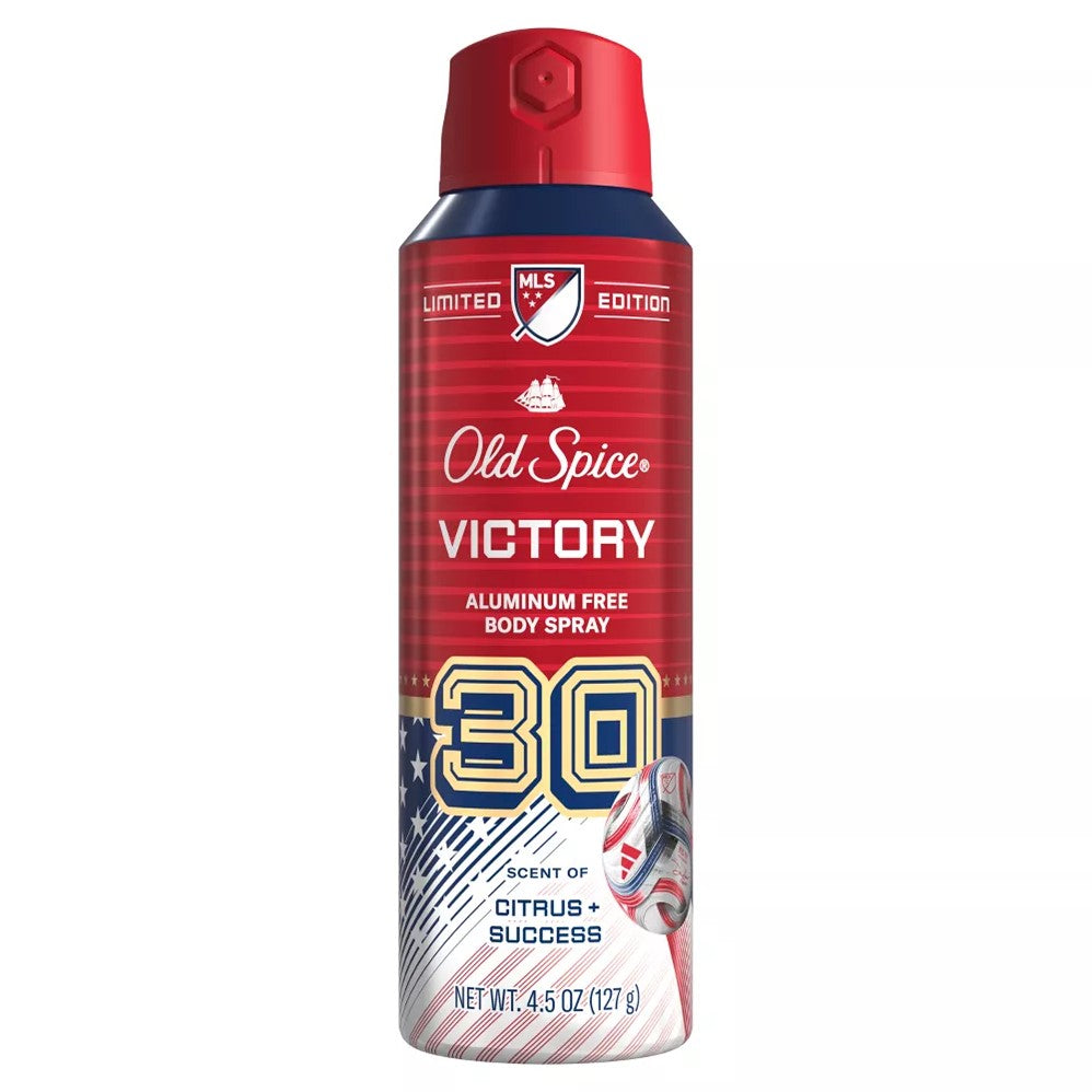 Old Spice MLS Victory 30 Body Spray - 4.5oz/12pk