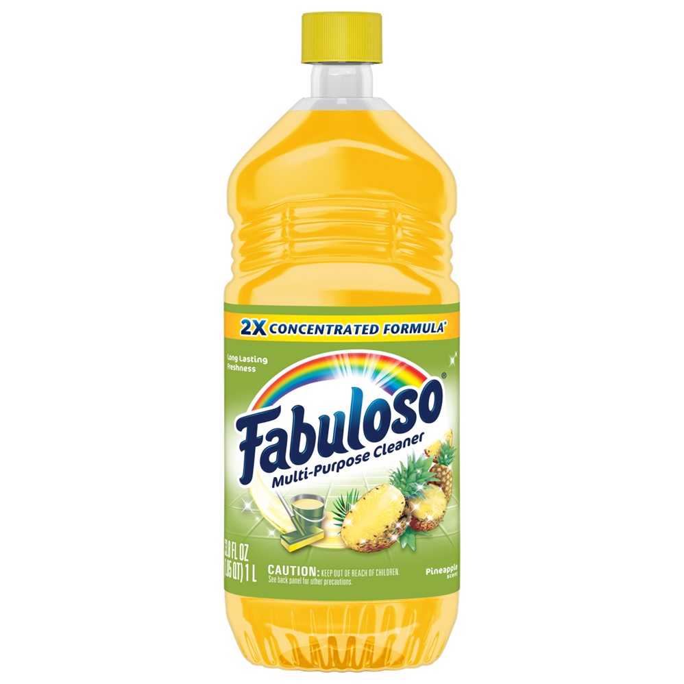 Fabuloso Multipurpose Cleaner Pineapple 2X Concentrated - 33.8oz/12pk