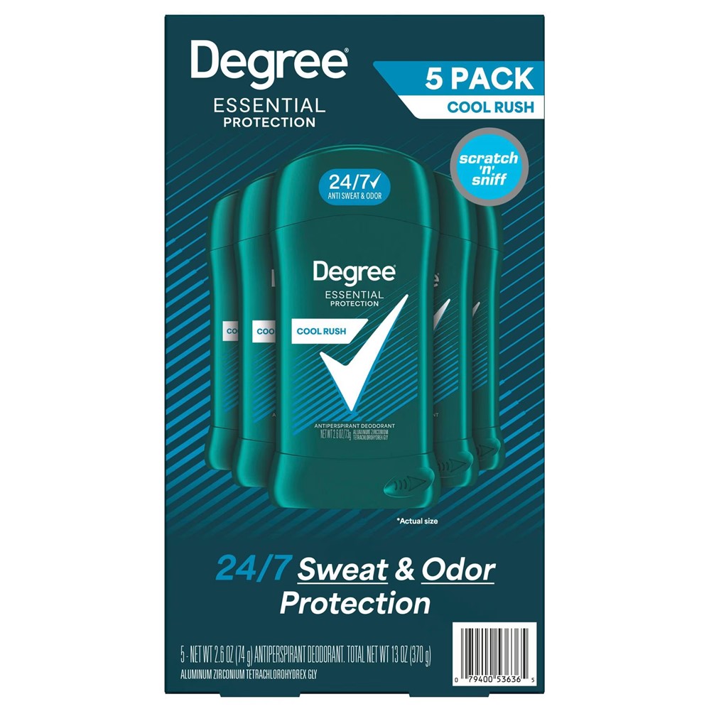 Degree for Men Cool Rush Deodorant - (5x2.6)oz/1pk