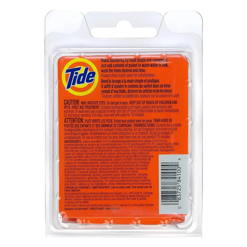 Tide Liquid Laundry Detergent Travel Sink Packets - 3ct/24pk