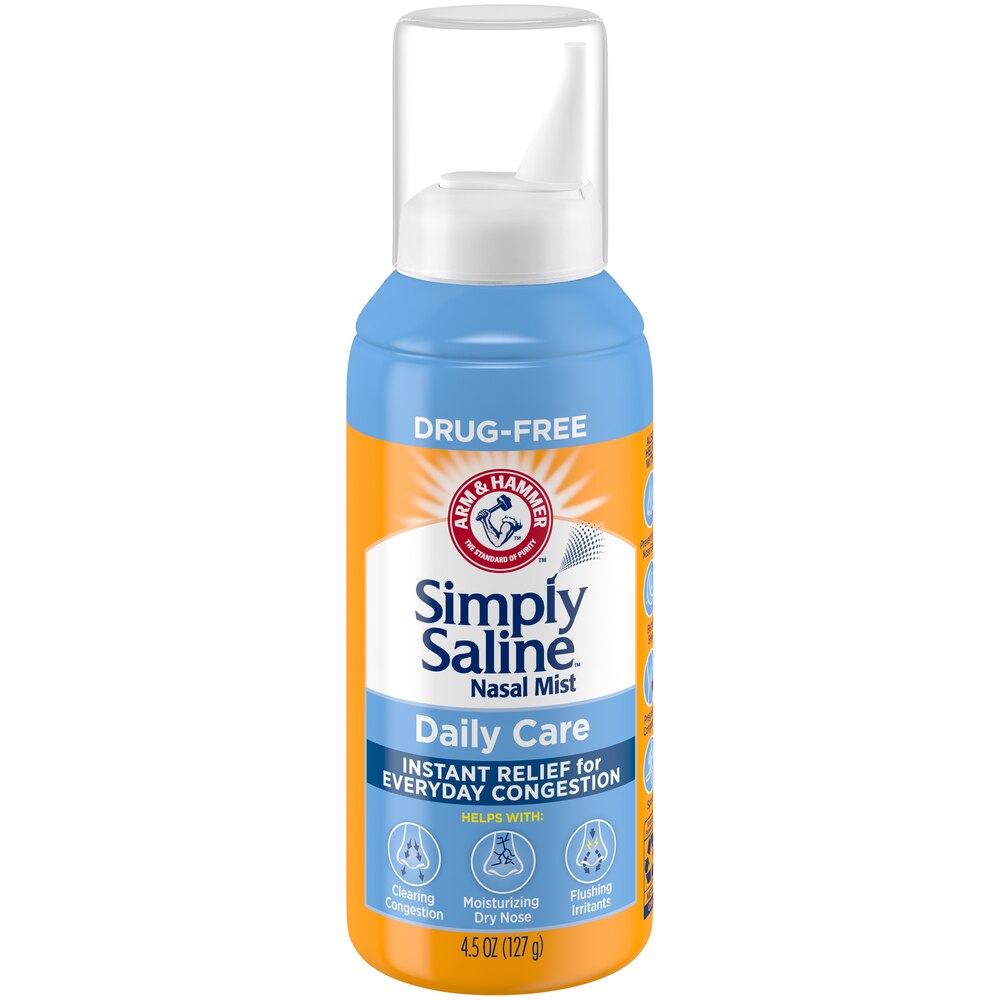 Arm & Hammer Simply Saline Nasal Mist Daily Care - 4.5oz/24pk