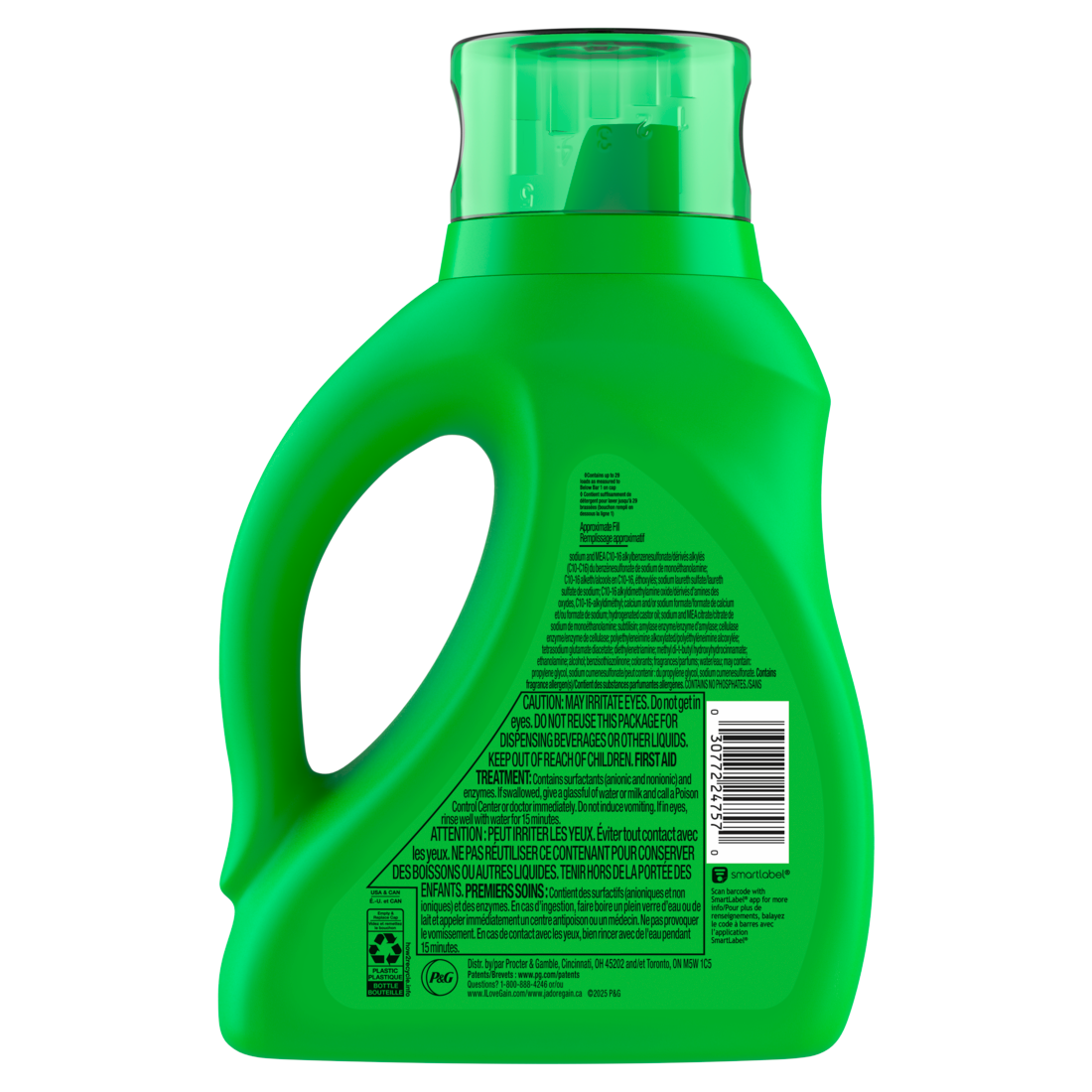Gain Liquid Laundry Detergent Now with Odor Defense Island Fresh Scent 29 Loads - 39oz/6pk