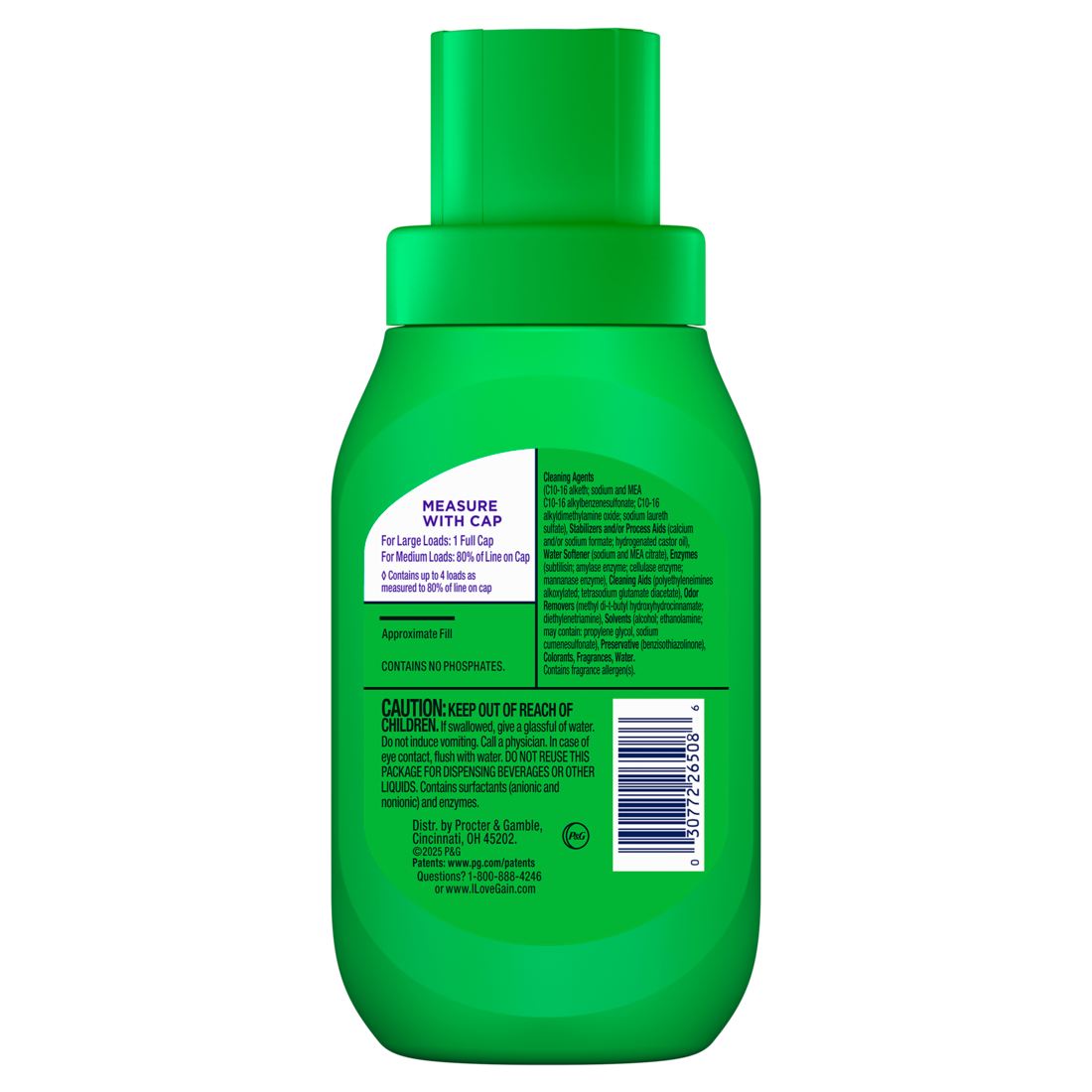 Gain Plus Liquid Laundry Detergent Cleaner Fresher Now with Oxi Moonlight Breeze Scent 4 Loads - 6oz/12pk