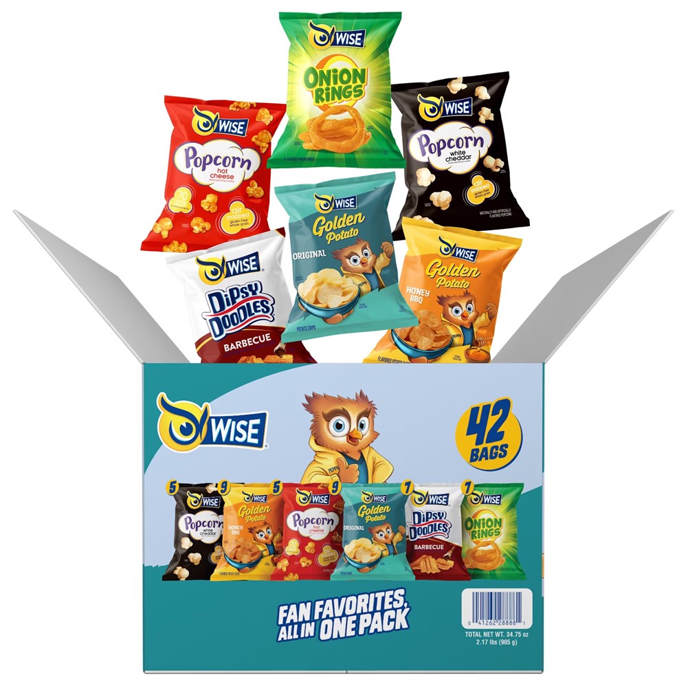 Wise Variety Pack Snacks 42 Bags - 39oz/1pk