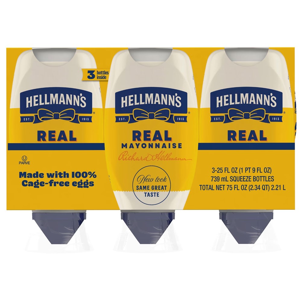 Hellmanns REAL Squeeze MAYO - 25oz/3pk