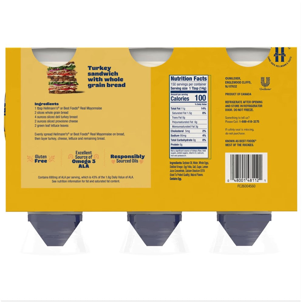Hellmanns REAL Squeeze MAYO - 25oz/3pk