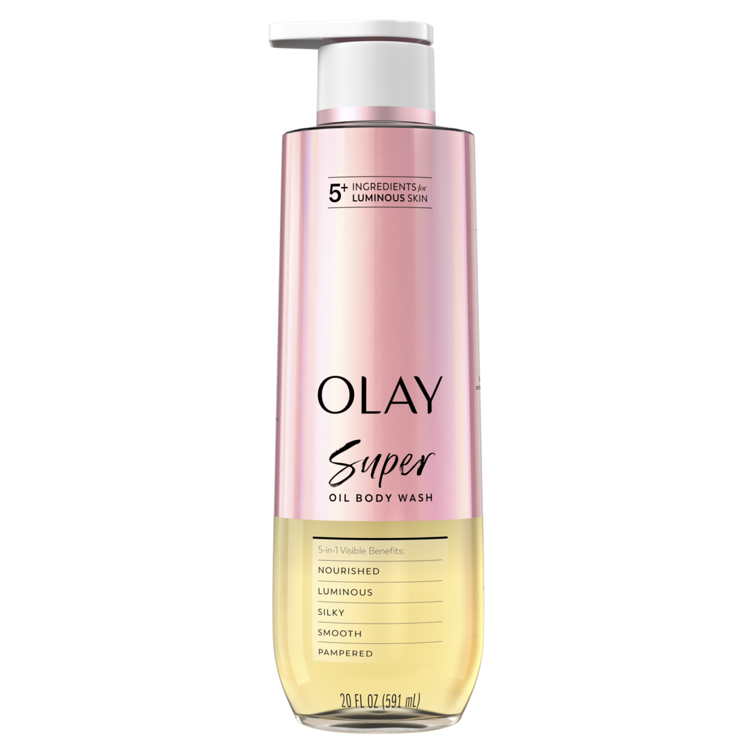 Olay Super Oil Body Wash with 5-in-1 Visible Benefits - 20oz/4pk
