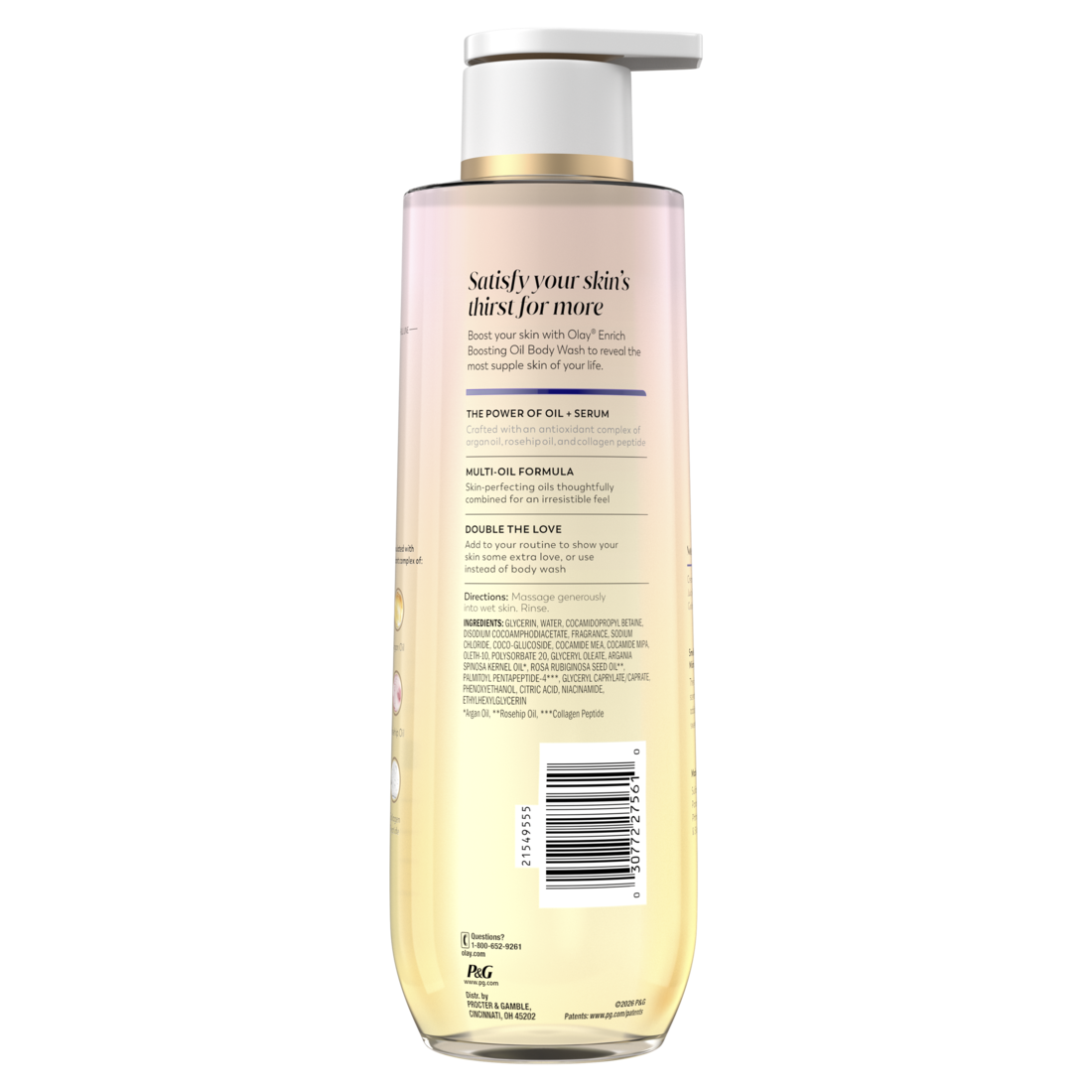 Olay Enrich Boosting Oil Body Wash with 3-in-1 Visible Benefits - 20oz/4pk