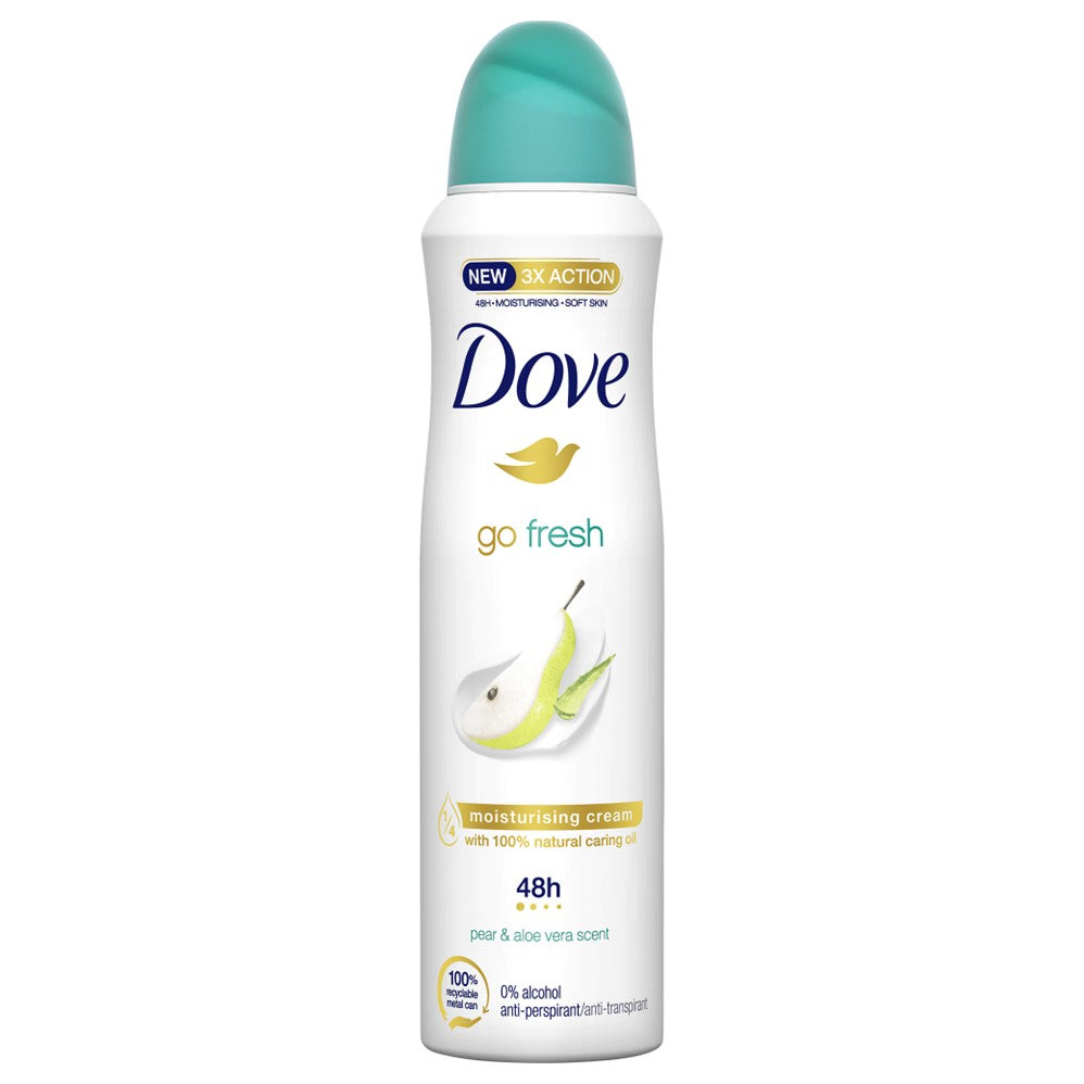 Dove Body Spray Pear & Aloe - 150ml/5.07oz/6pk