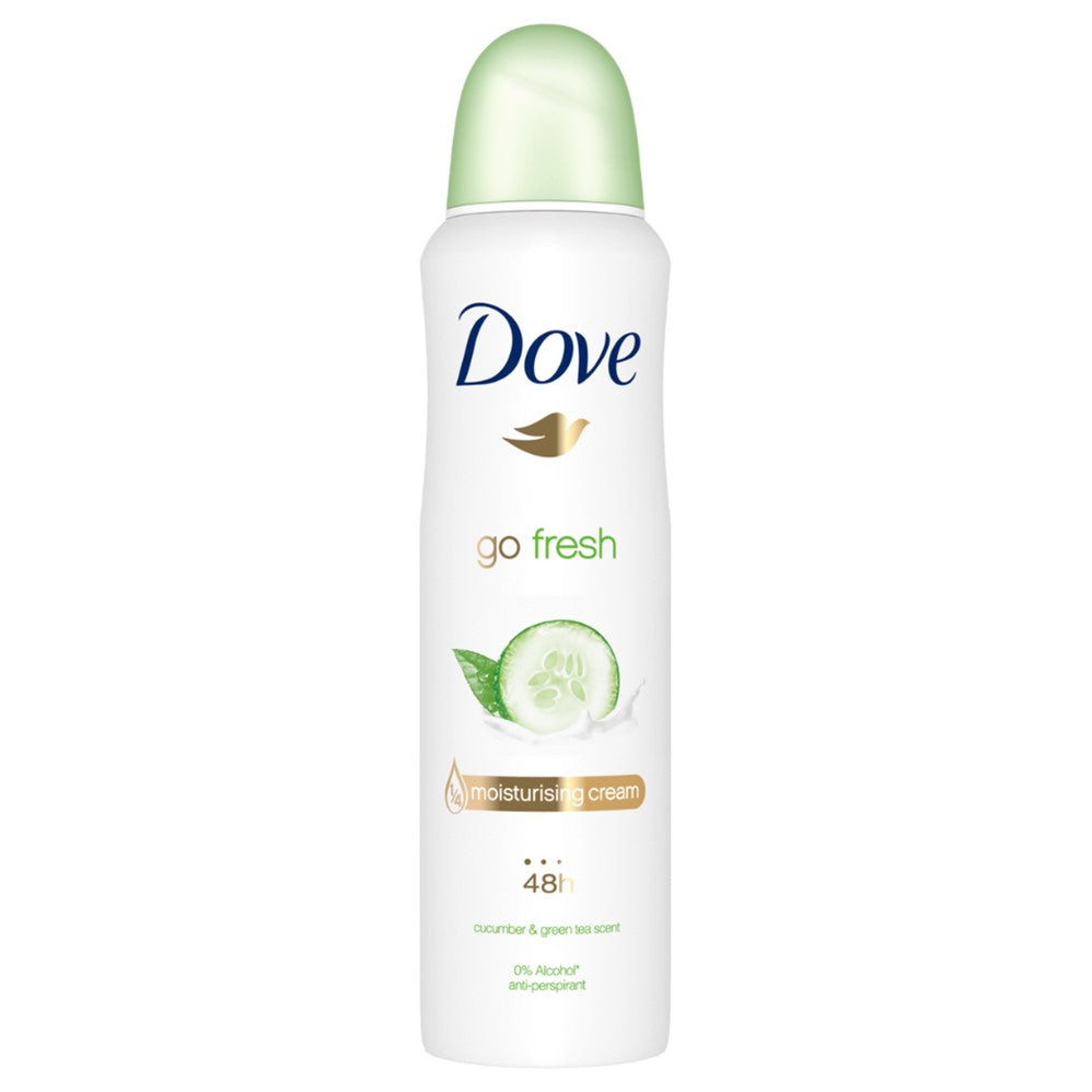 Dove Body Spray Cucumber & Green Tea - 250ml/8.45oz/6pk