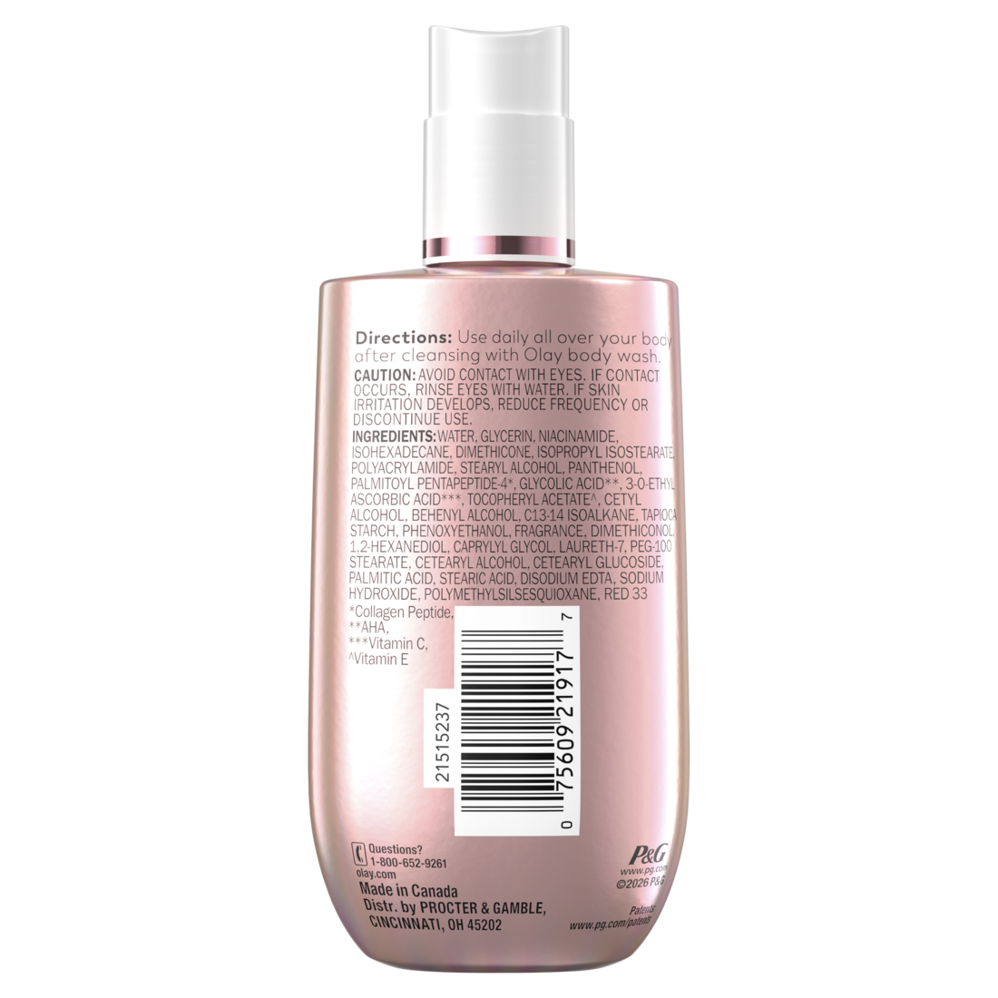 Olay Super Serum Body Lotion with 5-in-1 Visible Skin Benefits and 24/7 Hydration with Fast-Absorbing Serum Feel - 3oz/24pk