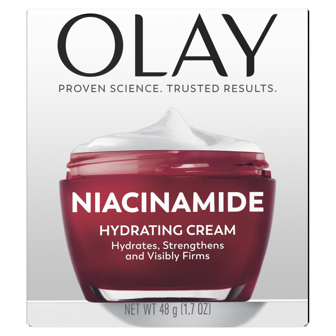 Olay Niacinamide Face Moisturizer and Firming Face Cream for Hydration and Skin Renewal with 99% Pure Niacinamide - 1.7oz/12pk