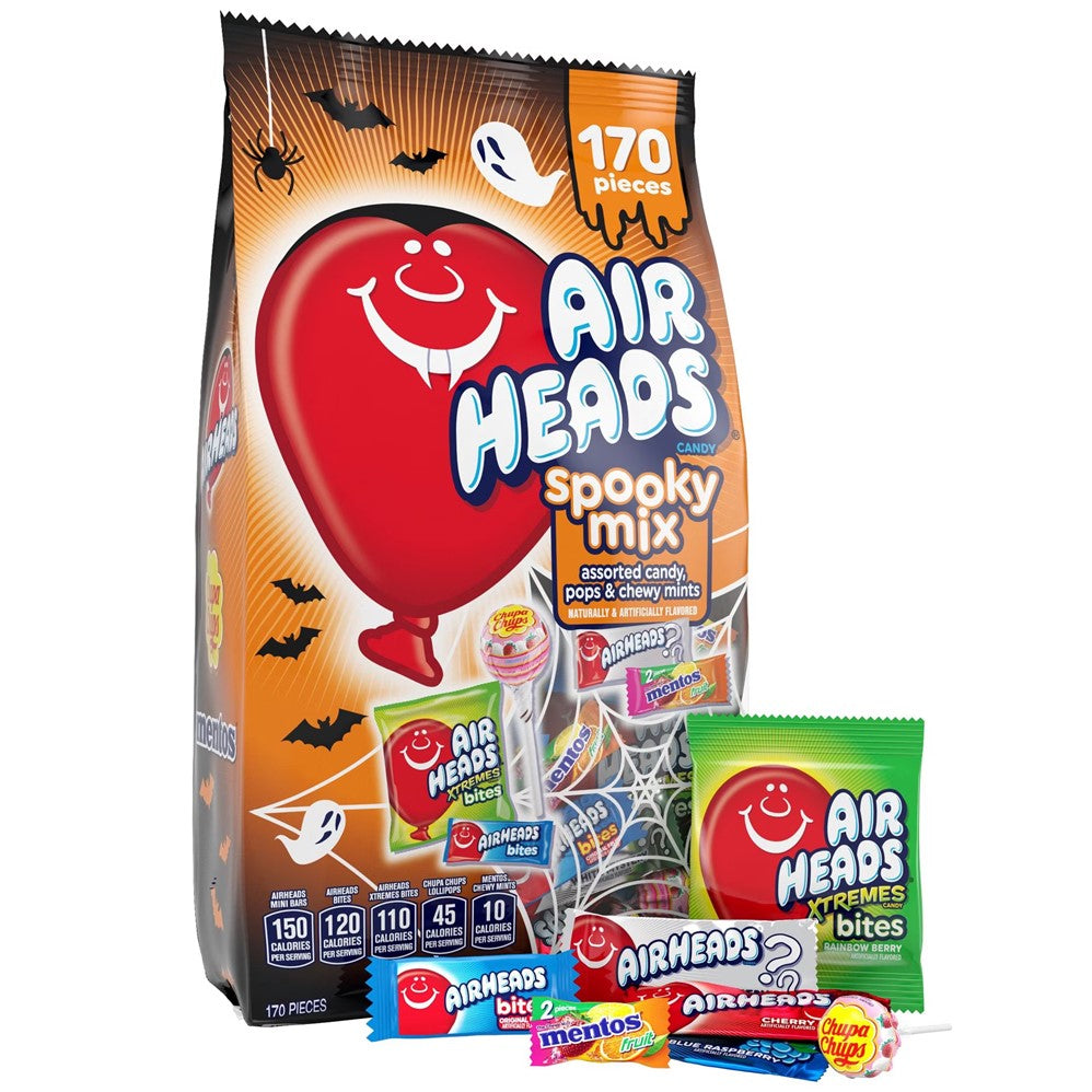 Airheads Spooky Mix Halloween Assorted Candy Pops & Chewy Mints - 170ct/1pk